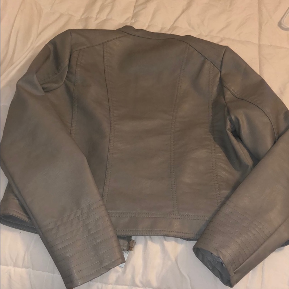 Gray moto jacket - Picture 7 of 8